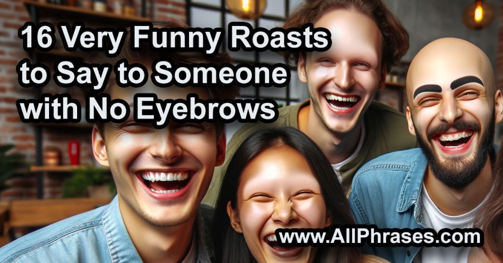 Very Funny Roasts To Say To Someone With No Eyebrows All Phrases