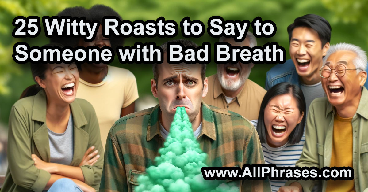 Witty Roasts to Say to Someone with Bad Breath