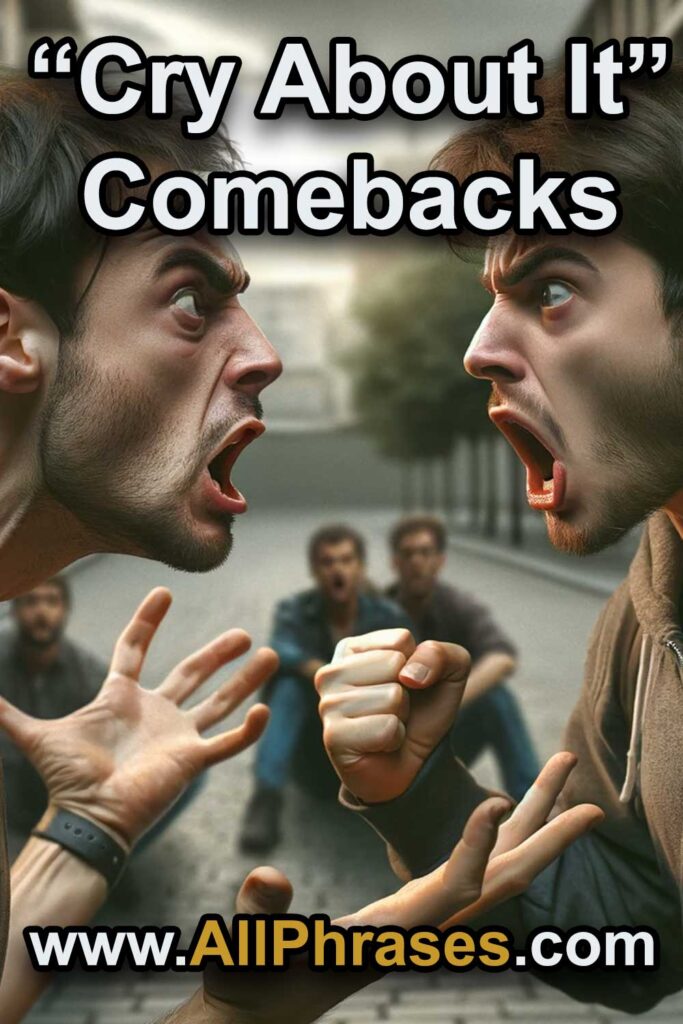 comebacks for cry about it