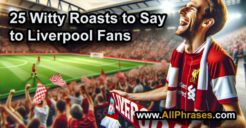 25 Witty Roasts to Say to Liverpool Fans All Phrases